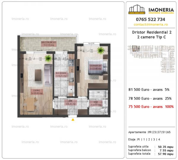 Apartamente-de-vanzare-Dristor-Residential-2-2-camere-tip-C Apartamente-de-vanzare-Dristor-Residential-2-2-camere-tip-C