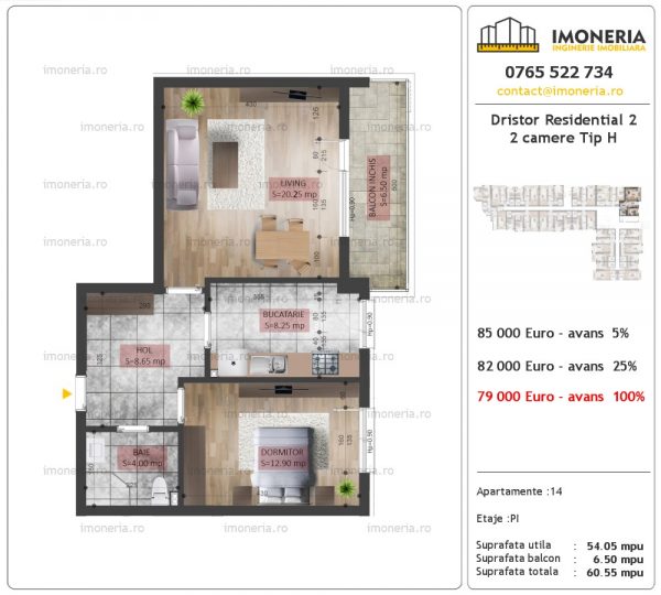 2 camere Dristor Residential 2 tip h 2 camere Dristor Residential 2 tip h