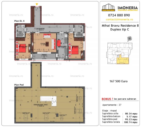 Mihai Bravu Residence 8 Duplex Tip C Mihai Bravu Residence 8 Duplex Tip C