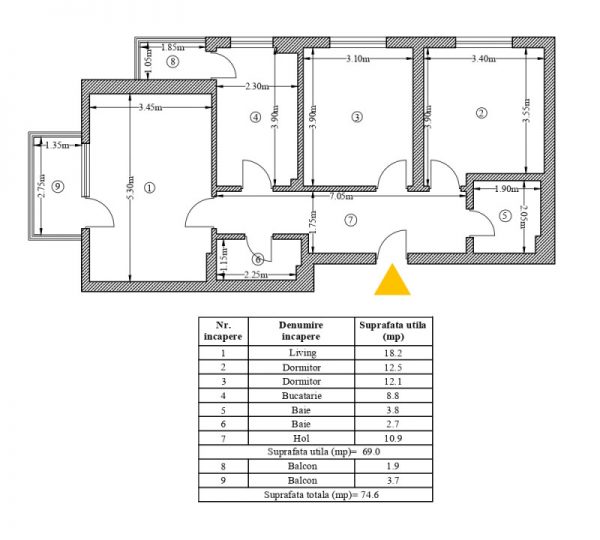 Apartament 3 camere de inchiriat Mihai Bravu 510_17